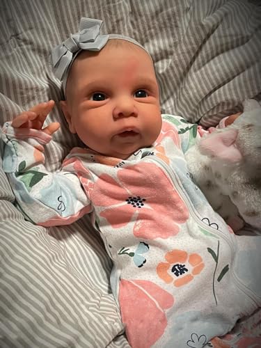 Anano Reborn Babypuppe Silikon Puppe Baby Mädchen Floppy Head 20 Zoll Lebensechte Babypuppen Weiche Baumwollkörper Perfekt Lebensgröße Säugling Für 3 Jahre Kinder – Bild 3