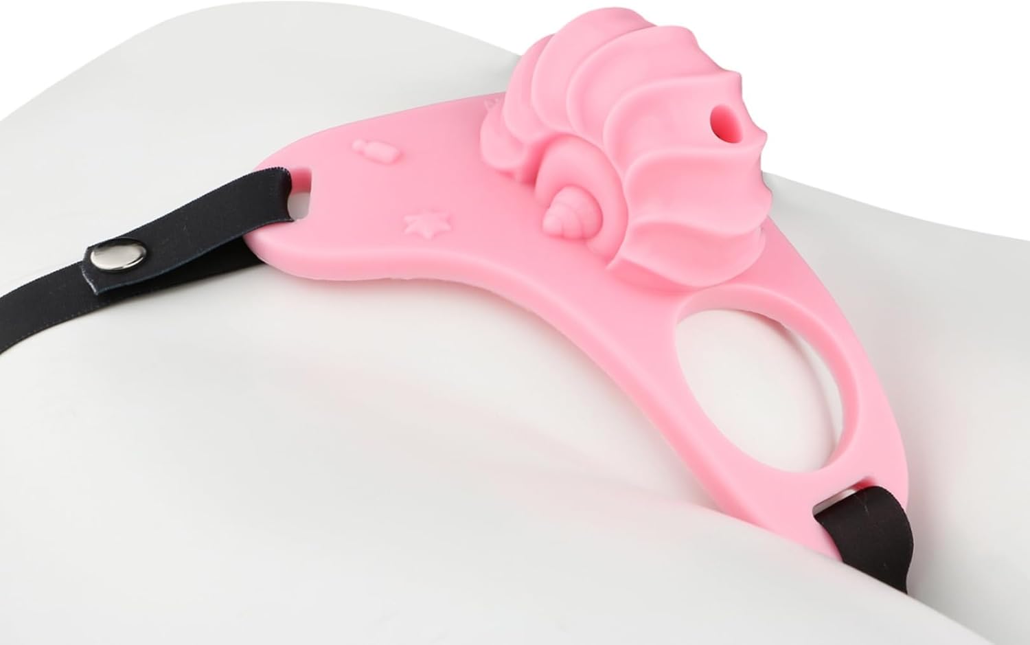 Silicone Harness Cock Cage BDSM Bondage Chastity Belt - Lightweight Pink Chastity Device Strap On Penis Bondage Men Cage Adult Men Sex Toy (Black)
