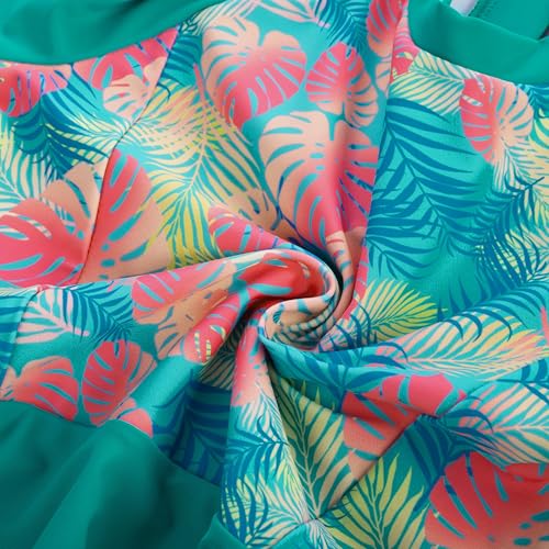 Image of GRACE KARIN Girls Long Sleeve Swimsuit Mermaid Bathing Suit Rash Guard Swimwear 4 Piece Size 5-12