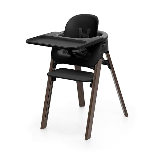 Stokke Silla alta para bebés y niños de 6 meses a 10 años - Diseño ergonómico y ajustable 2 en 1 - Juego de bebé extraíble, bandeja y arnés