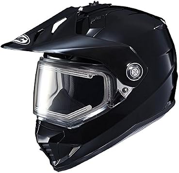 HJC Helmets DS-X1 Solid Snow Helmet with Electric Shield Black, XX-Large
