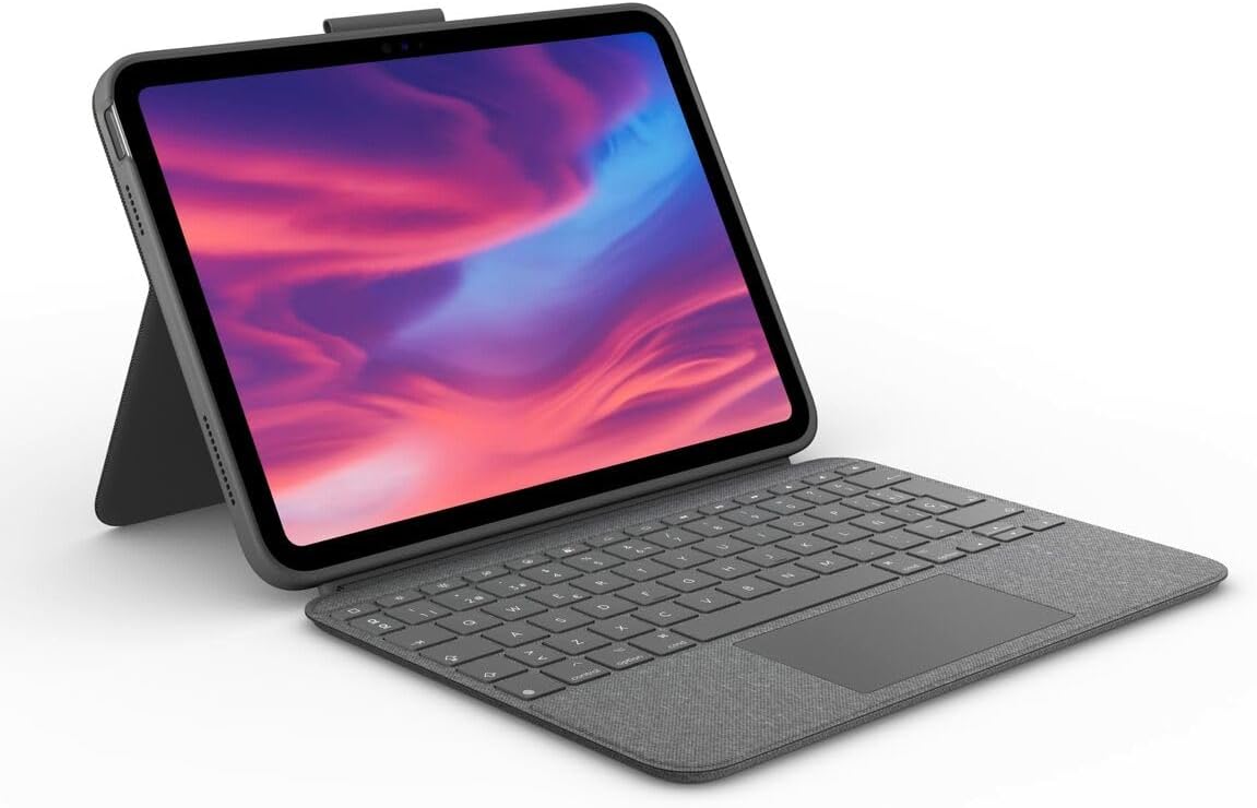 (-33%) Logitech Combo Touch Case mit Abnehmbarer Tastatur für iPad (10. Gen)