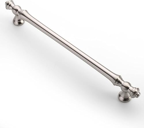 Miniatura 40 de Asidrama Paquete de 10 manijas de gabinete de cocina de níquel satinado cepillado de 7.5 pulgadas (7.559 in), tiradores de gabinete, accesorios