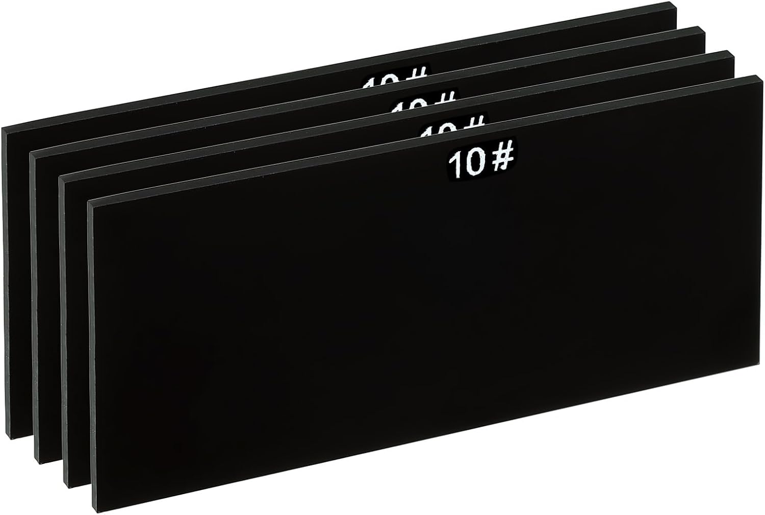 PATIKIL Welding Len Shade 10 Glass 4-1/4"x 2", 4 Pack Hardened Glass Black Darkening Filter Plates Covers Replacement for Weld Helmet Hood