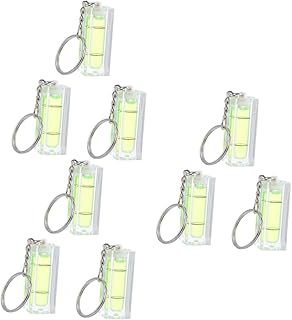 Mikikit 9 Pcs Keychain Horizontal Bubble Mini Level Keychain Bubble Level Scaffold Level Horizontal Ruler Leveler Mini Keychain Multitool Keychain Rv Tripod Level Acrylic Pocket Key Chain