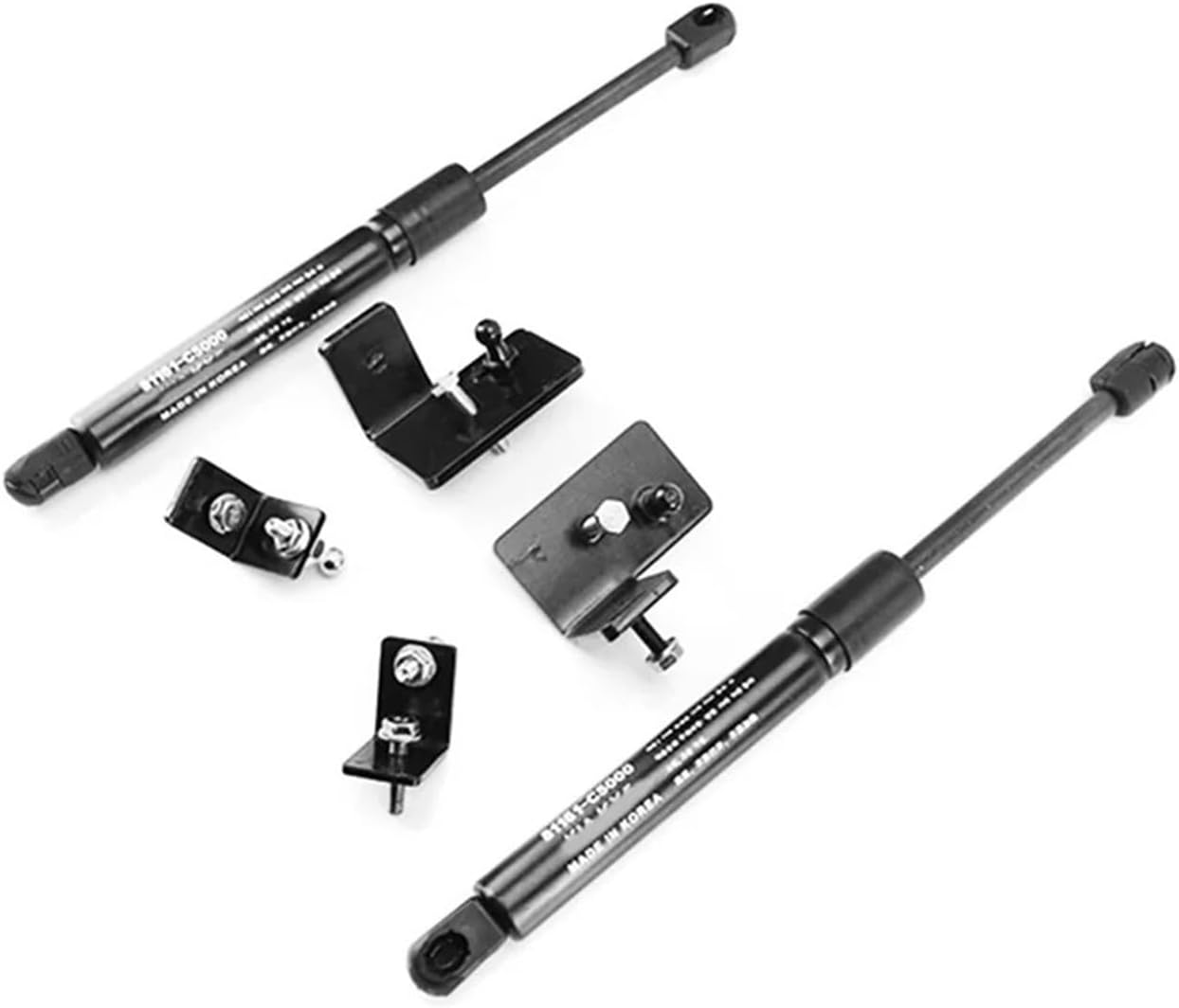 Car-Styling Refit Bonnet Hood Gas Shock Lift Strut Bars Support Rod Accessories Compatible With KIA KX5/Sportage 2015-2020(Carbon black)