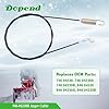 Dopend 946-04230B Auger Cable for Craftsman, Cub Cadet, Troy Bilt, MTD, Yard Machine Snowblower Parts, Replaces 946-04230, 746-04230B, 746-04230 Auger Control Cable #2