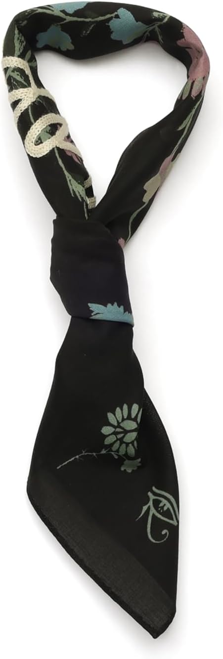 AllSaints Womens Canter Script Square Scarf, Stylish & Lightweight Fashion Accessory