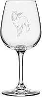 Vista 63 de Abaco Barb Body Horse - Copa de vino grabada multiusos (12.75 onzas)