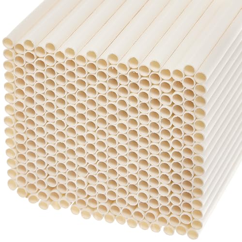 Baker Ross FN126 Pajitas de Papel - Pack de 300, Pajitas de Papel Biodegradables Reutilizables Multiusos