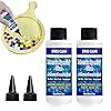 OOTDATR Mosaic Glue, 2 Pack 60ml Waterproof Adhesive for DIY Crafts – Non-Toxic, Clear Drying, No Drip, for Glass, Ceramic, Wood, Plastic, Indoor & Outdoor Use (60ML+60ML)