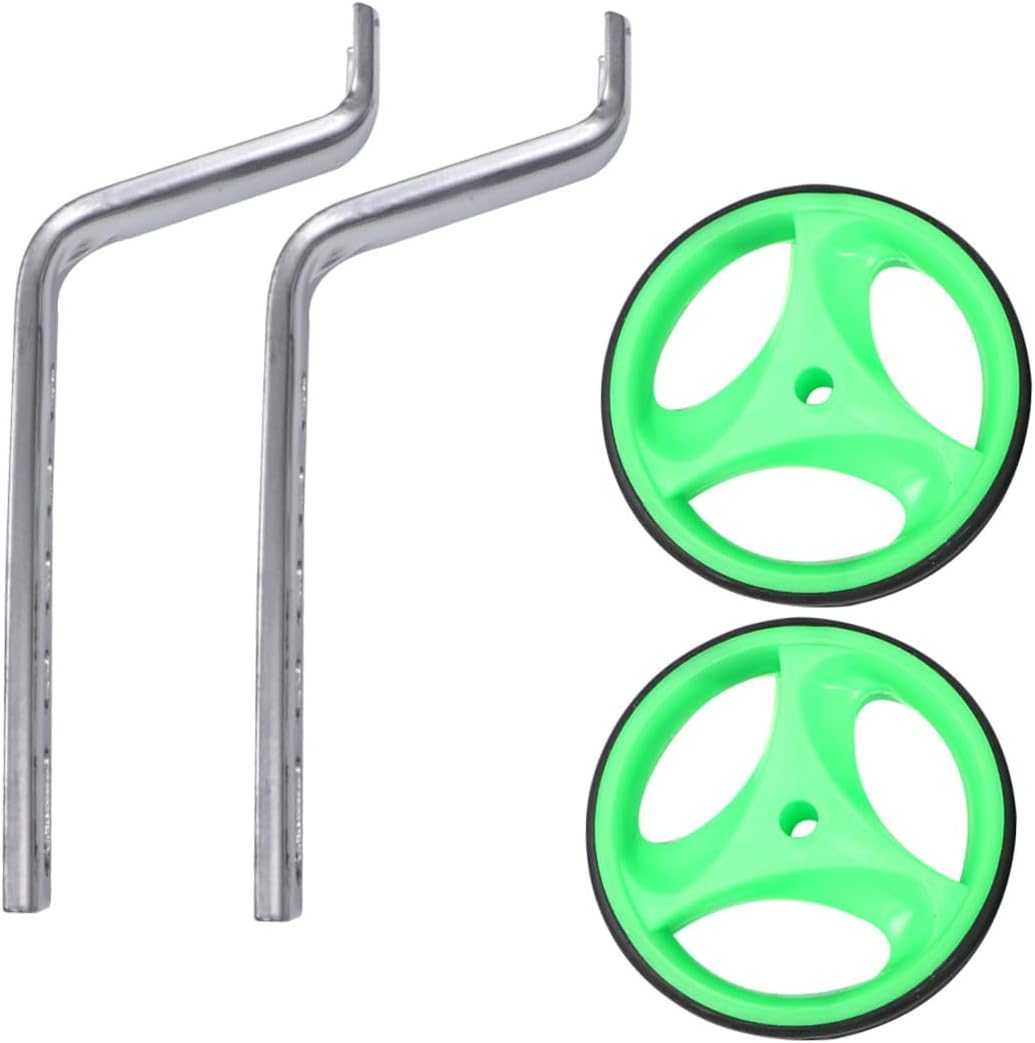 Bike Training Wheels Auxiliary Wheel Set with 12-20 Inch Bracket for Boys and Green Bicycle Stabilizer Accessories for ‘s Bike