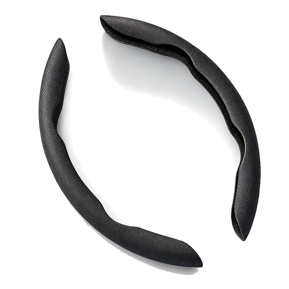 UTLODY Steering Wheel Cover for Lexus is 1998–2025 2026 XE20/XE30, Segmented Protector Breathable Grip Anti-Slip Wrap(A-black)