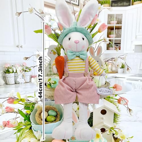 Figurines de lapin mignonnes pour décoration de Pâques et de printemps - 3