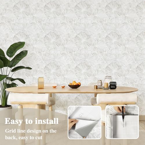 Miniatura 7 de Abyssaly Vinilo Adhesivo Muebles Geométrico, Impermeable Papel Pintado Autoadhesivo Pared Moderno, Papel Adhesivo Para Muebles Decorativo Pared Baño, Dormitorio, Paredes, Armarios, Encimeras 44x300cm