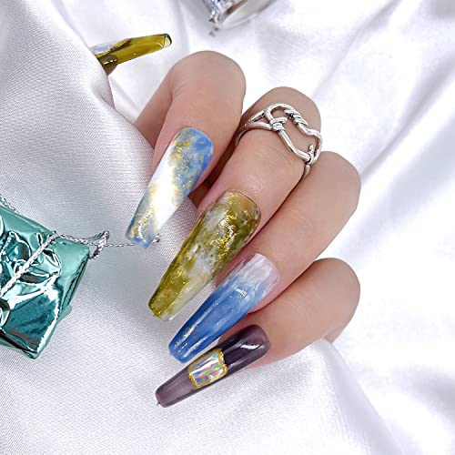 Senvenski Jelly Crystal Gel Nail Polish Translucent Sheer Clear White Milky Green Orange Blue Purple Black 6 Colors Gift Soak Off Uv Led Manicure Art Varnish Kit Set (Bt6-001) #TOP1