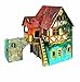 Keranova keranova284 19 x 13 x 17 cm Intelligente Carta Medievale Town House con Barca 3D Puzzle