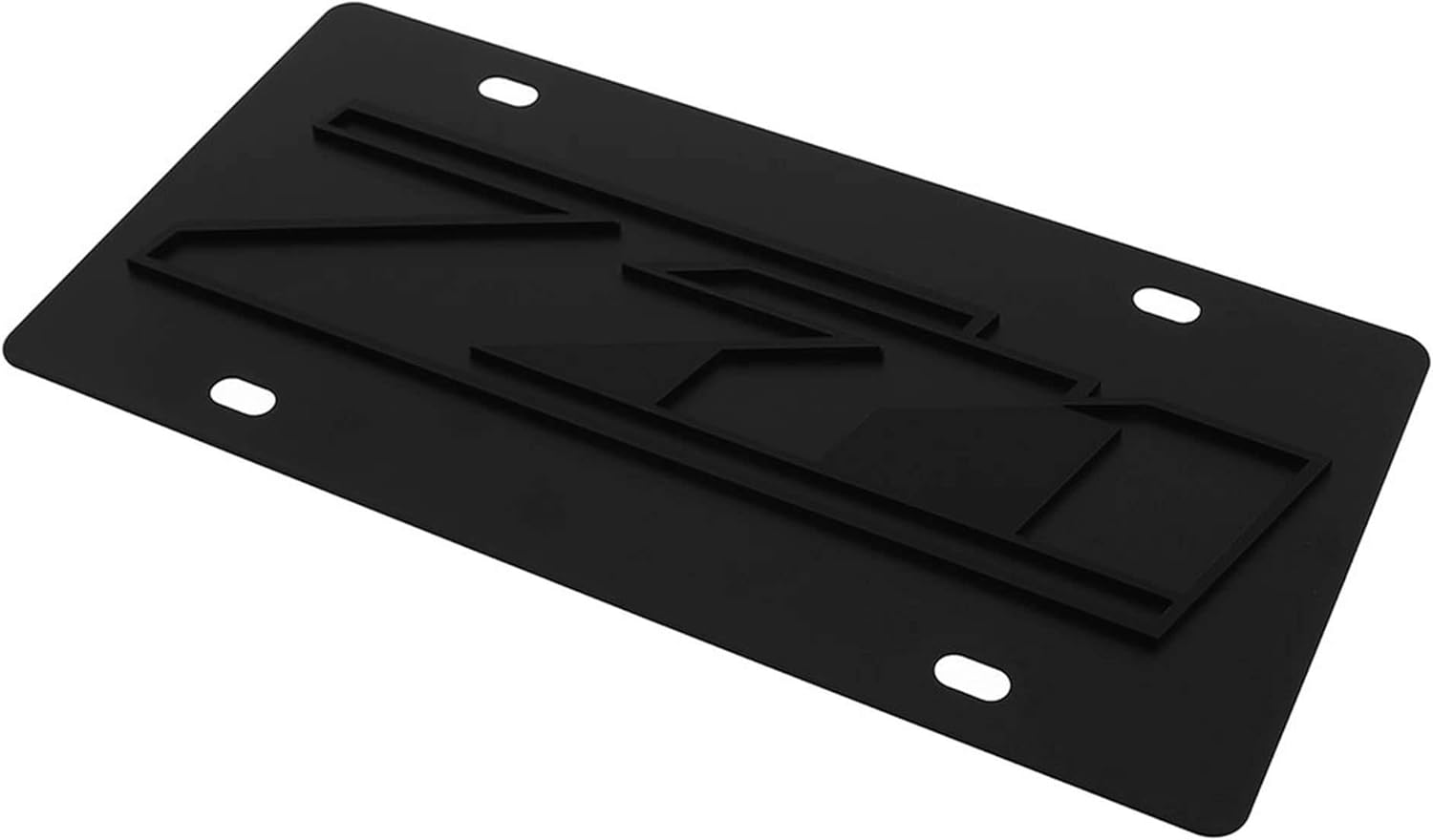 Eurosport Daytona- Compatible with 2005, Chevrolet Z71 - Carbon Steel License Plate
