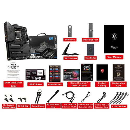 Sparepart: Meg Z690 Unify Motherboard Intel Z690 Lga 1700 Atx, W128269753 (Intel Z690 Lga 1700 Atx) - Scheda madre - Immagine 6