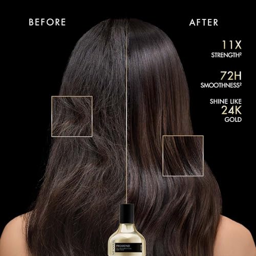 Image of Nexxus Promend Resurrection Oil Hair Serum For Bond Repair, Frizz Reduction & Heat Protection 100ml | 11 X Strength | 72H Smoothness | Crafted with Precious Magnolia Essence (Pack of 2)