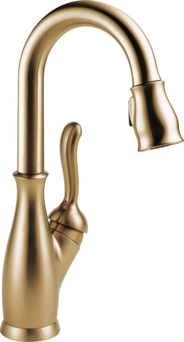 Delta 9678-DST Leland Pull-Down Spray Bar/Prep Faucet with Diamond Seal Technology, Touch Clean, and MagnaTite Docking Technology - Champagne Bronze
