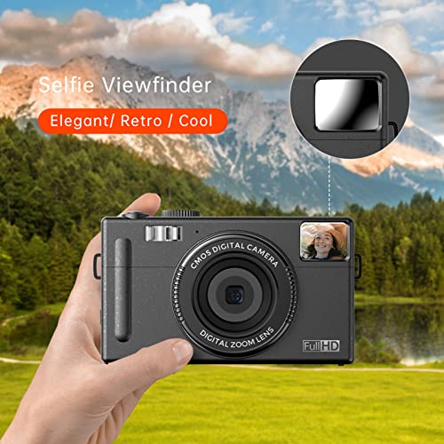 Câmera Digital Compacta 1080P Câmera de Vídeo 48MP Tela LCD TFT de 3,0 Polegadas Foco Automático 16X