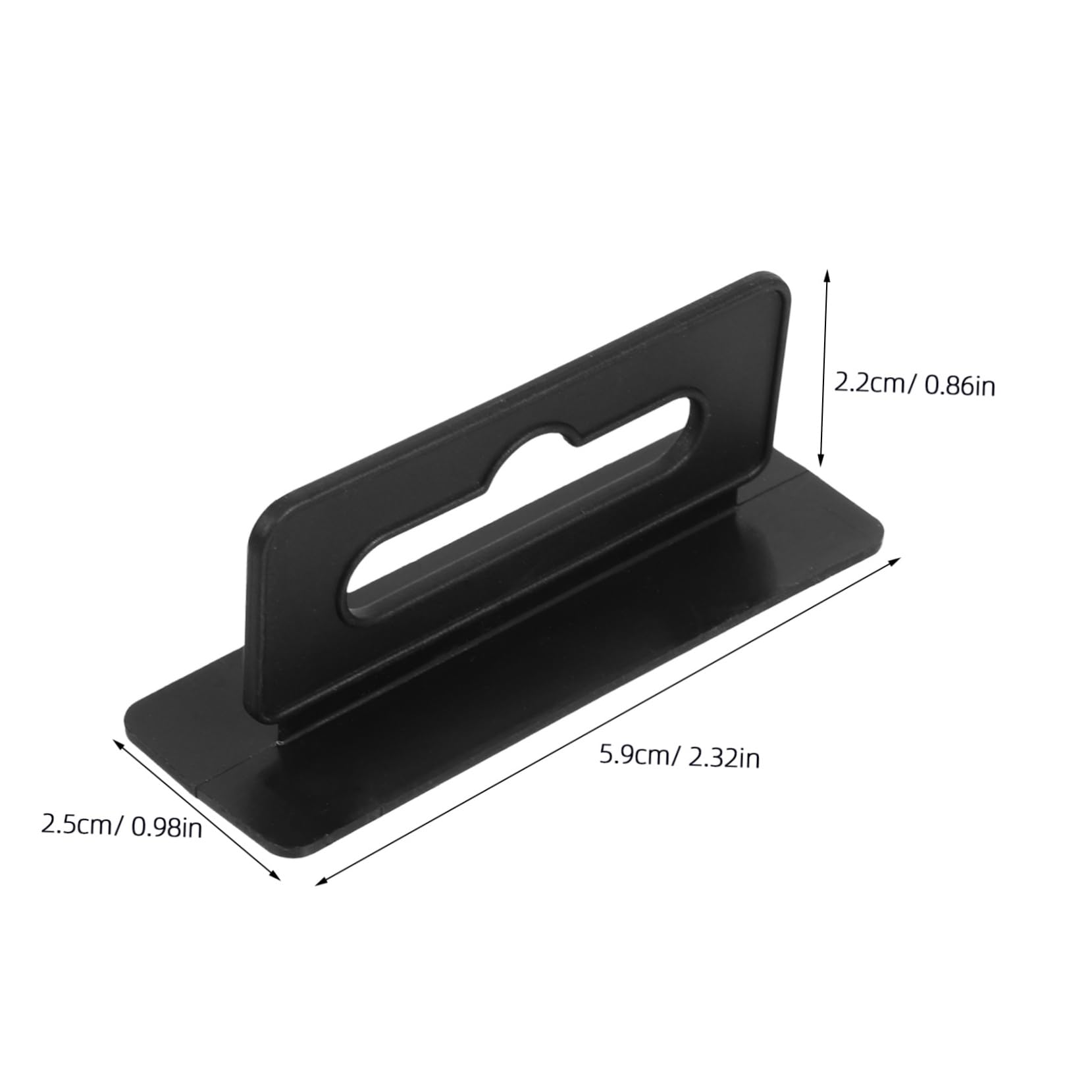 OUNONA 100pcs Plastic Display Hooks for Retail Stores Airplane Hole Tag Hangers Sturdy Easy to Install