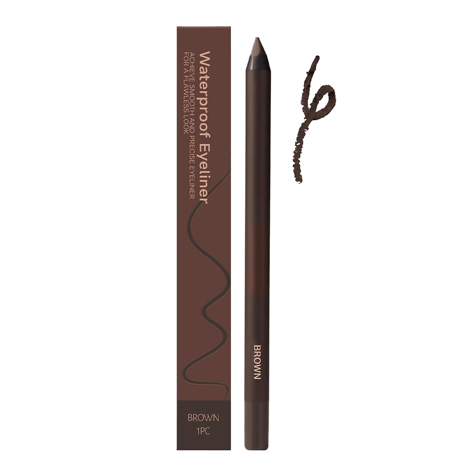 Eye Liner, Smudge Proof, Portable Waterproof Pencil, 2 in 1 Sharpenable, Eyebrow Pen, Long Lasting Smooth Makeup Tool for Women, Girls, Travel Kits, Routines Multicolor