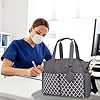Korolev Sac d'infirmière pour le travail, sac fourre-tout d'infirmière, sac d'allaitement avec plusieurs poches pour femme de travail, gris #3