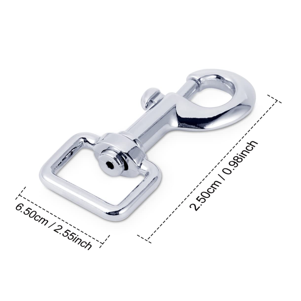 10pcs Swivel Snap Hook Bolts Lanyard Key Fob Heavy Duty s Hooks Dog Collar Single Ended Snap Clips Heavy Duty Keychain Pet Leash Hooks Key Hook Clip Pet Buckle Hook Metal Silver VILLFUL