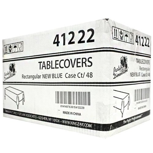 Party Dimensions Plastic Rectangular 54"x108" | Blue | 1 Pc Table Cover (41222)