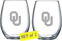 Vista 27 de RFSJ Juego de 2 copas de vino o bebidas con logotipo de Satin Frost (Alabama)