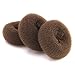 AJOY Small Hair Bun Maker Donut for Kids and Girls, Brown 2.6 in. 3 Pcs