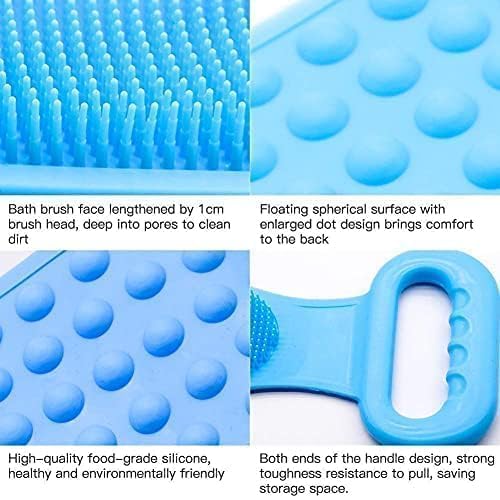 TEKCOOL Silicone Body Back Scrubber, Double Sided Multicolour - Image 4