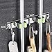 GMWXJKKL Broom And Mop Holder, Wall-mounted Buckle Design Cleaning Tool Storage Rack, Garden And Kitchen Garage Tool Racks For Garage/Laundry(28.3x3cm)