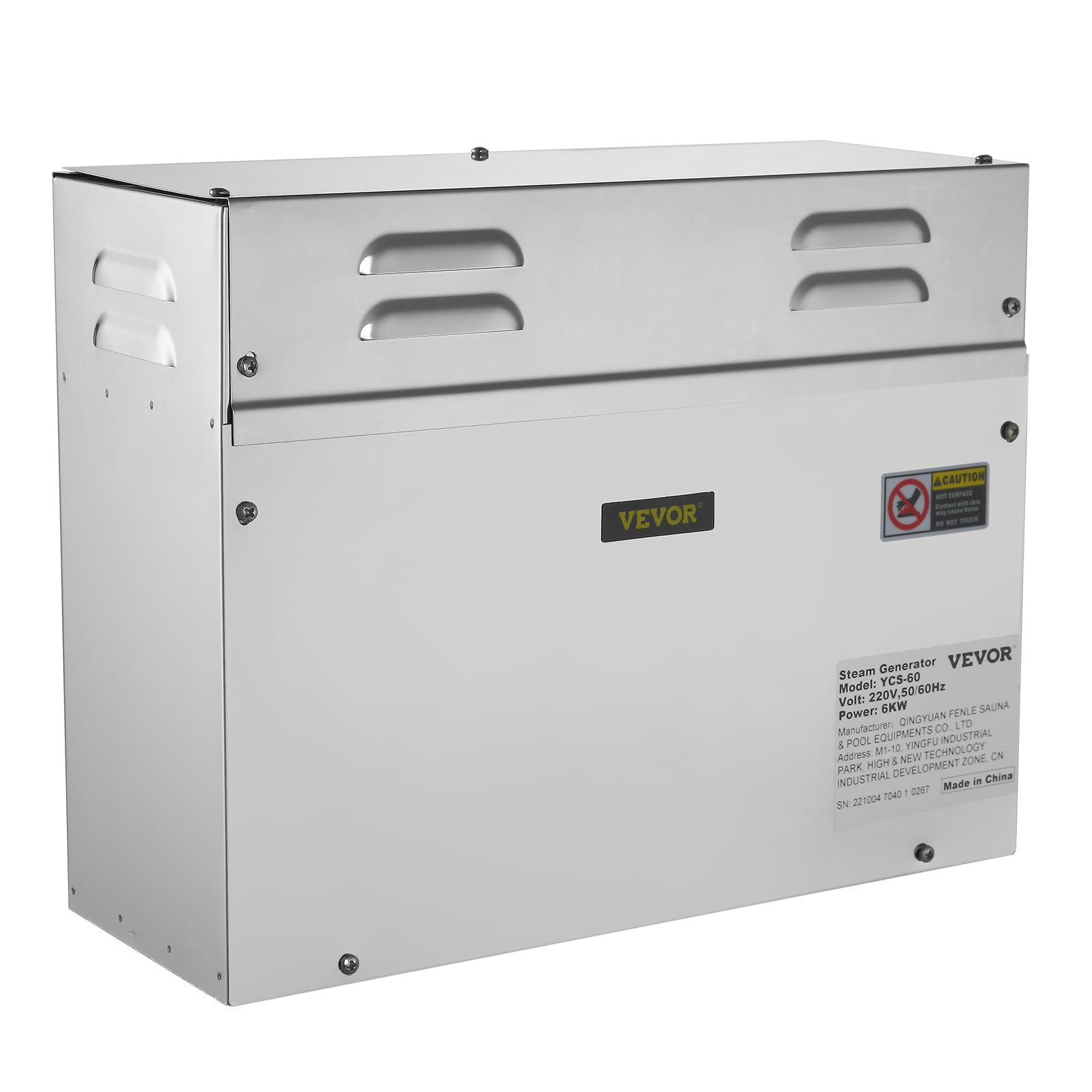 6KW Generatore di Vapore Sauna Home Spa Doccia Generatore di Vapore per Bagno Turco di Piccolo Volume con Controller Digitale