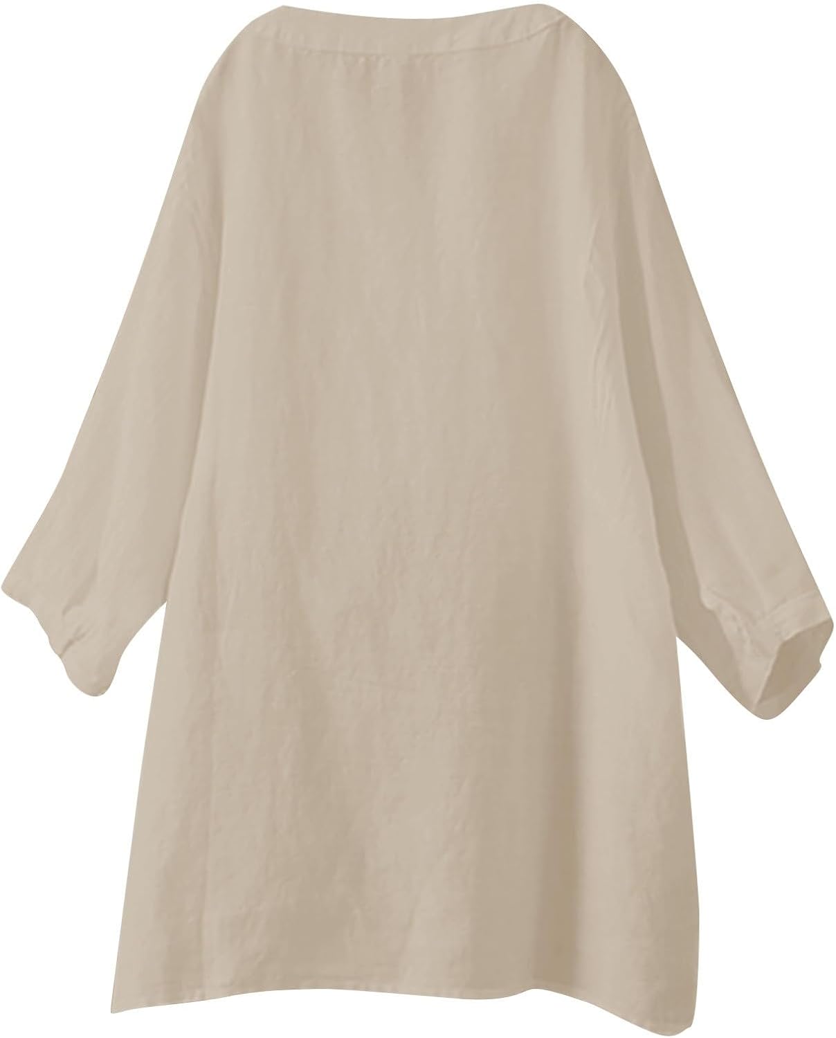 Spring Linen Tops for Women 2026 Summer Button Down V Neck Short Sleeve Blouses Casual Outfits Vacation Clothes - Image 6