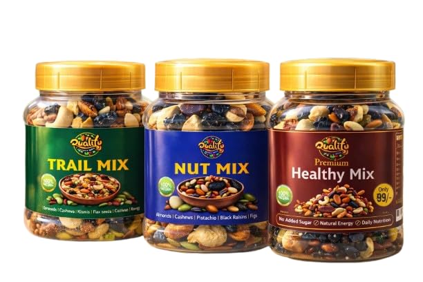 Quality Premium Dry Fruits & Nuts Small Combo Trail Mix, Nut Mix & Healthy Mix Almonds, Cashews, Raisins, Pistachios & Seeds Crunchy Snack Mix for Daily Enjoyment-image-45