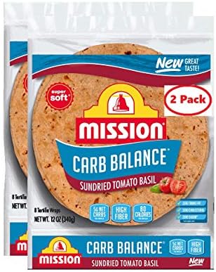 Mission Carb Balance Tomato Basil Wraps by Mission - 2/8ct, 16 wraps total