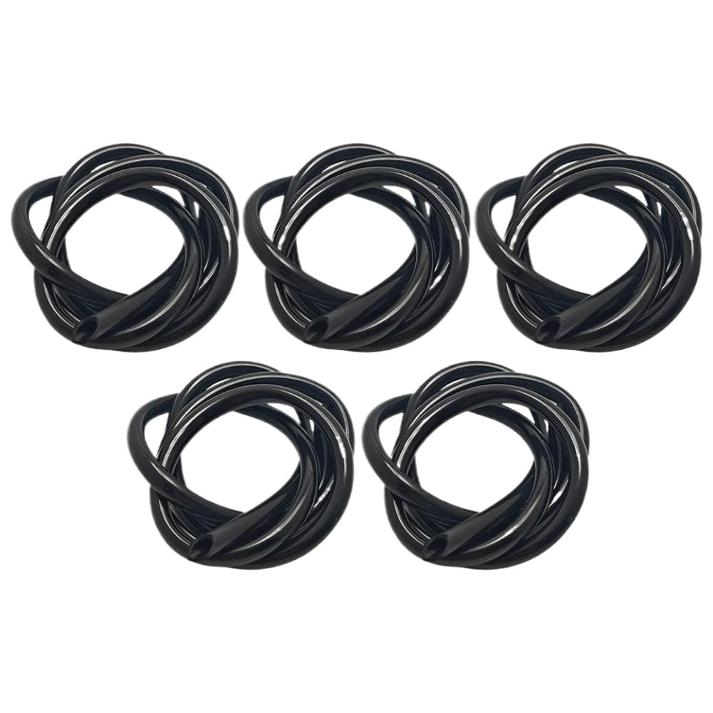 Tuyau de conduite de carburant universel en élastomère noir 1/4 pouce de 5 pieds