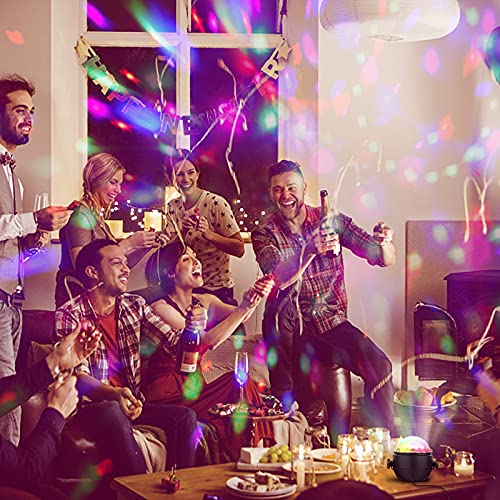 Disco Ball Party Lights, Gritin Sound Activated Dj Strobe Lamp Stage Light With Remote Control- 3W Rgb Dynamic Light Effect, 4M/13Ft Usb Cable For Kids Birthday, Friend Gathering, Halloween, Bar, Xma #TOP4