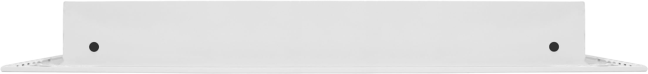 BUILDMART - 14x14 Modern AC Vent Cover - Decorative White Aluminum Air Vent - Standard Linear Slot Diffuser - Heating and Cooling Register Grille for Ceiling, Walls & Floors - Texas Buildmart
