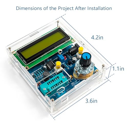 Image of EIELE Soldering Practice kit Multi-Functional capacitance Measuring Instrument Measuring Frequency Excellent Soldering Practice Project Suitable for School Teaching and Beginners Soldering Required