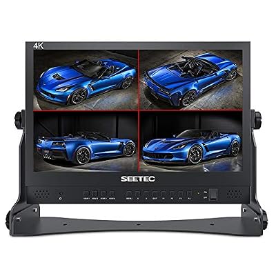 SEETEC ATEM156 15.6 4 HDMI Input Output Quad Split Display for ATEM Mini Video Switcher Live Streaming Broadcast Director Monitor Used in Movie Production