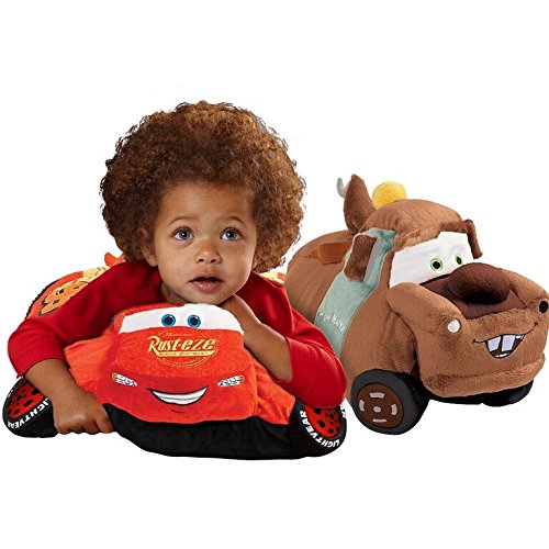 Pillow Pets Disney Pixar Cars 3, Lightning Mcqueen, 16" Stuffed Plush Toy #TOP2