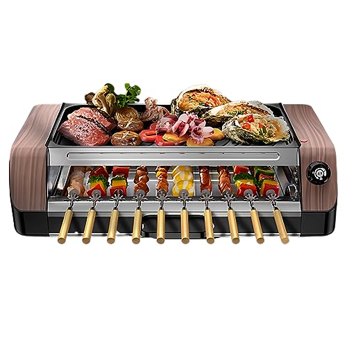 Grill kebab électrique 1800W idéal pour vos fêtes à domicile et barbecues conviviaux