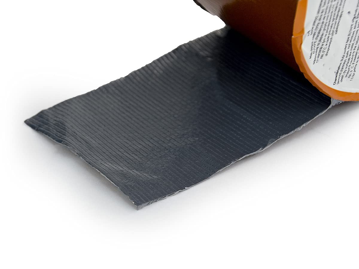 DQ-PP Cinta de techador de 100 mm | 2 rollos (20 metros) | Color rojo ladrillo | Cinta impermeabilizante | Cinta reparadora | Cinta autoadhesiva | Cinta de techado | Cinta para reparación de tejados