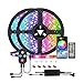 Produktbild 10M Bluetooth LED Streifen Musical 5050 RGB, LED Strip 300 LED Lichtband, APP-Steuerung und Fernbedienung, 5050 Lampenperlen12V, Wasserdicht IP65 Musikalische Funktion, Persönlicher Zeitplan,