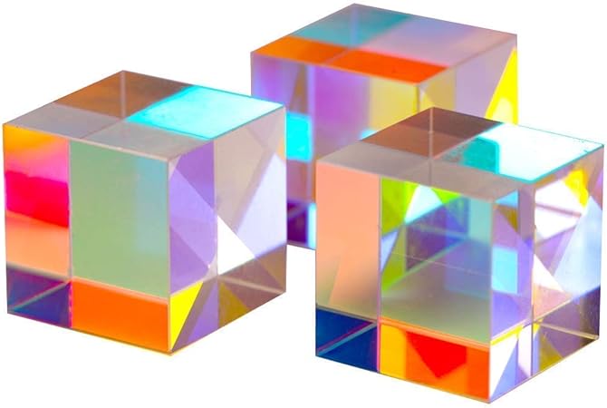 Amazon Marushin プリズム キューブ 3個 セット 科学 光学 実験 学習 光 Rgb 立方体 ガラス 太陽 ソーラー おもちゃ