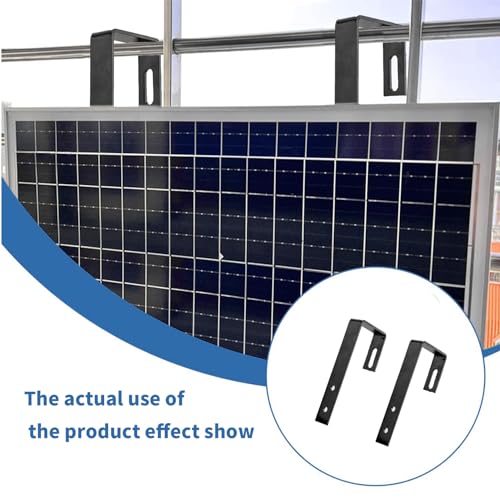 Jttxiu Dachhaken Photovoltaik Solarmodul, 2 Stk Solar Haken Befestigung für PV Anlage Dachziegel, 20cm Solarpanel Dachhaken Bitumen und Schiefer Balkonhaken Solar Balkonhalterung